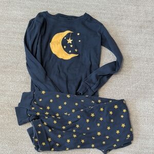 Kids Navy and Gold Star Pajamas
